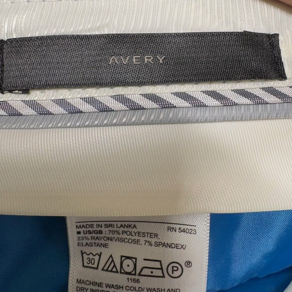 Banana Republic Avery Pants Women's Size 12 Cerulean Blue Straight Leg Career - Picture 7 of 16